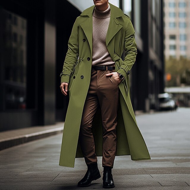 Herren Zweireihiger Trenchcoat mit Gürtel – Zeitlose Eleganz für den modernen Gentleman | Lord Lifestyle