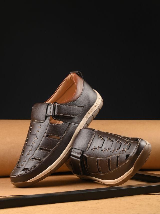 Herren Luxury Feet Braune Ledersandalen - Lord Lifestyle