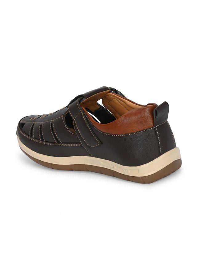 Herren Luxury Feet Braune Ledersandalen - Lord Lifestyle