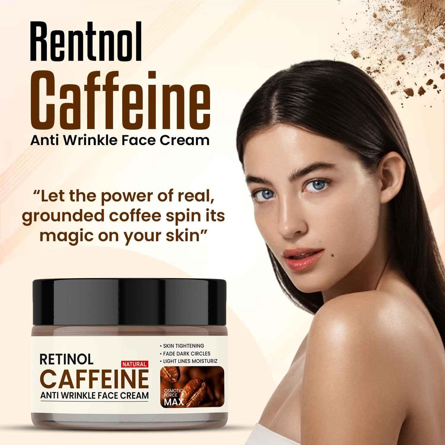 Retinol-Koffein-Anti-Falten-Gesichtscreme – für zeitlose Ausstrahlung