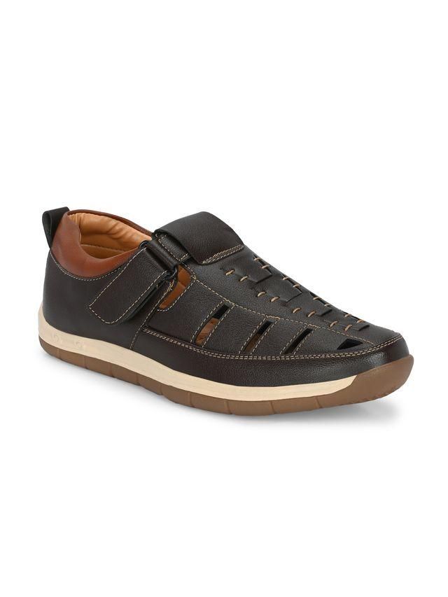 Herren Luxury Feet Braune Ledersandalen - Lord Lifestyle